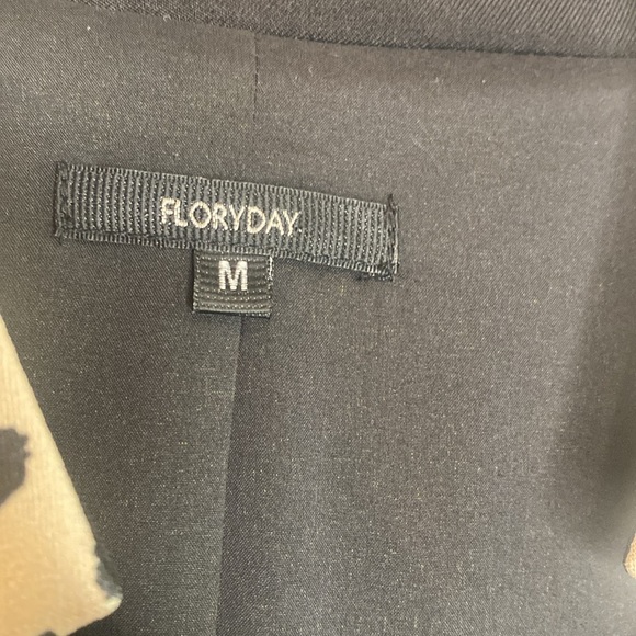 Floryday Leopard Print Long Singe Button Womens Blazer M - Picture 7 of 11